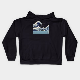 Hokusai Great Wave Vintage Japanese Art Kids Hoodie